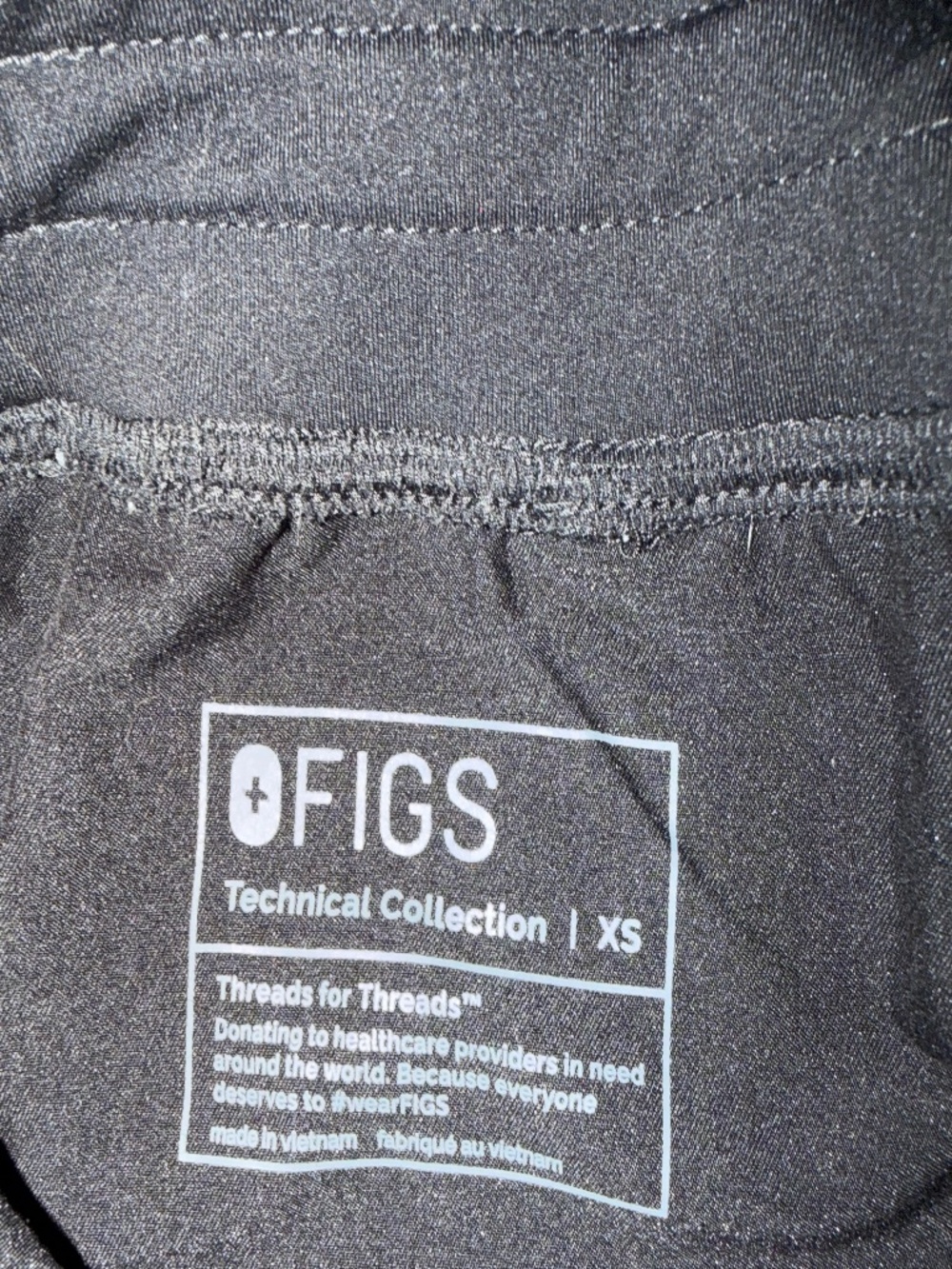 Black XSR Figs Scrubpant